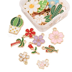 30Pcs 30 Style Alloy Enamel Pendants&nbsp;ENAM-YW0001-87