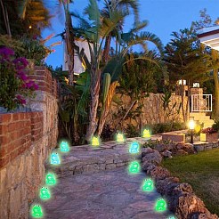 56Pcs 7 Colors Luminous Resin Frog Display Decoration&nbsp;JX877A