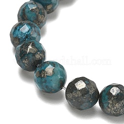 Natural Pyrite Beads Strands&nbsp;G-K181-K02