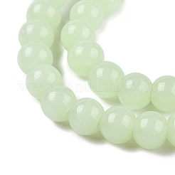 Imitation Jade Glass Beads Strands&nbsp;GLAA-T032-J6mm-03