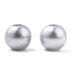 Spray Painted ABS Plastic Imitation Pearl Beads&nbsp;OACR-T015-05A-03