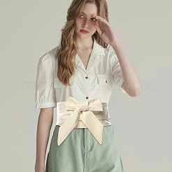 Bowknot PU Leather Wrap Around Waist Bands&nbsp;AJEW-WH20033-042F