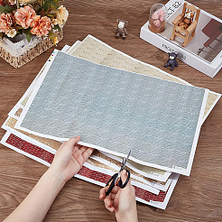 12Pcs 6 Colors Self-Adhesive Paper Wall Sticker&nbsp;AJEW-PH0005-95