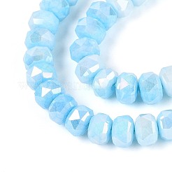 Anti-Tarnish Electroplate Glass Beads Strands&nbsp;GLAA-T025-6mm-11B