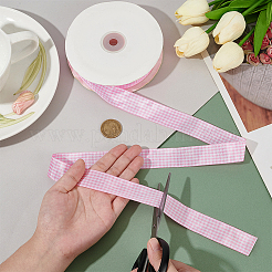50 Yards Polyester Tartan Ribbons&nbsp;OCOR-WH0093-28A