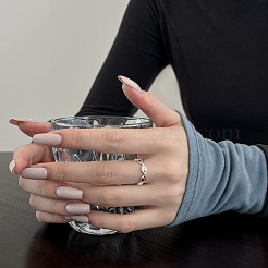 925 Sterling Silver Open Cuff Ring for Woman&nbsp;RJEW-M164-01