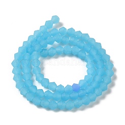 Imitation Jade Frosted Glass Bead Strands&nbsp;EGLA-A039-J4mm-MD03