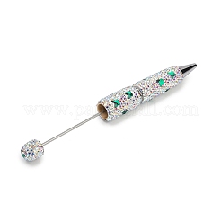 Polymer Clay Rhinestones Ball-Point Pen&nbsp;OFST-D300-04P-C
