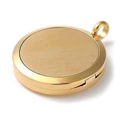 Ion Plating(IP) 316 Surgical Stainless Steel Diffuser Locket Pendants&nbsp;STAS-H342-04G