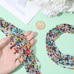 20 Strands Transparent Glass Beads Strands&nbsp;EGLA-PA0001-47B