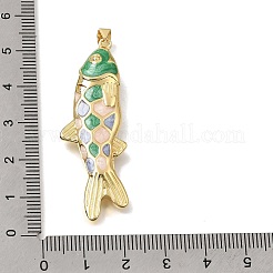 Brass Enamel Pendants&nbsp;KK-CBAEEA8-09C-G