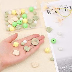 6 Style Food Grade Eco-Friendly Silicone Beads&nbsp;SIL-CA0001-39