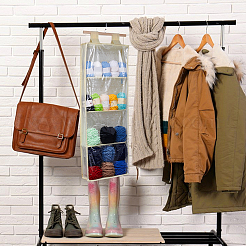 Wall-mounted Non-woven Fabrics Storage Bags&nbsp;ABAG-WH0709-010B