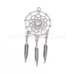 Tibetan Style Alloy Pendants&nbsp;TIBE-Q054-14TAS-NR