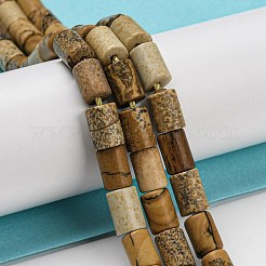 Natural Picture Jasper Beads Strands&nbsp;G-Q1008-A11