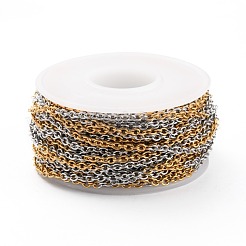 Two Tone 304 Stainless Steel Cable Chains&nbsp;CHS-B001-09