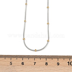 304 Stainless Steel Round Ball Snake Chain Necklaces for Women&nbsp;NJEW-K288-01GP