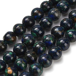 Natural Azurite Beads Strands&nbsp;G-Z110-C05-6mm