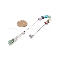Green Aventurine Pointed Drowsing Pendulums&nbsp;PALLOY-JF01992-01