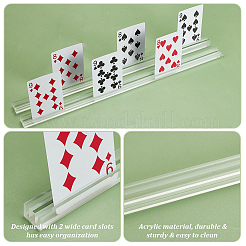 Acrylic Playing Cards Holders&nbsp;ODIS-WH0058-24