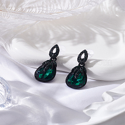 1 Pair Teardrop Alloy Dangle Stud Earrings for Women&nbsp;EJEW-LP0001-89