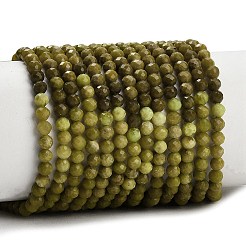 Gradient Color Natural Yellow Green Opal Beads Strands&nbsp;GG-CBA9722-A01-4mm
