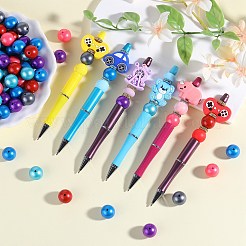 50Pcs Imitation Metal Style Round Silicone Beads&nbsp;SIL-SZ0001-78E