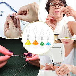 20Pcs 10 Style Mushroom 304 Stainless Steel Threader&nbsp;DIY-AB00056