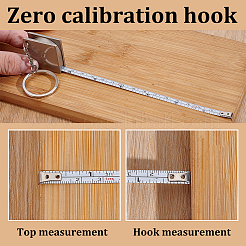 Square Mini Tape Measure Zinc Alloy & Steel Pendant Keychains&nbsp;KEYC-WH0036-73