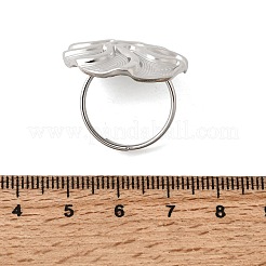 304 Stainless Steel Finger Rings for Women&nbsp;RJEW-A093-01P