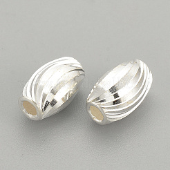 925 Sterling Silver Beads&nbsp;STER-S002-17-7x4mm