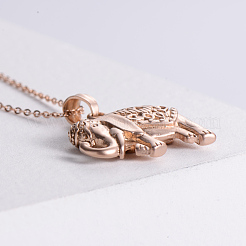 Vintage African Elephant Stainless Steel Pendant Necklaces for Women&nbsp;KR8617
