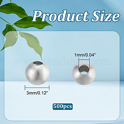 316 Surgical Stainless Steel Spacer Beads&nbsp;STAS-UN0008-08P