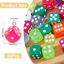 36Pcs Epoxy Resin Pendants&nbsp;FIND-DC0006-46
