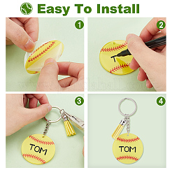 DIY Baseball Keychain Making Kit&nbsp;DIY-GA0005-59
