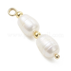 3Pcs 3 Styles Natural Pearl Rice Pendants&nbsp;PALLOY-JF04739