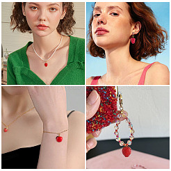 16Pcs Handmade Lampwork Pendants&nbsp;PALLOY-TAC0207
