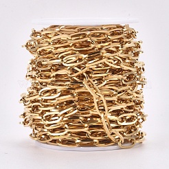 Ion Plating(IP) 304 Stainless Steel Paperclip Chains&nbsp;CHS-F009-02B-G