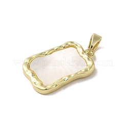 Brass Pave Shell Pendants&nbsp;KK-I708-13D-G