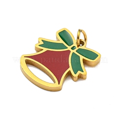 Christmas Theme Ion Plating(IP) 304 Stainless Steel Pendants&nbsp;STAS-O005-01A-G