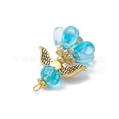 Glass Seed Beaded Angel Pendants&nbsp;PALLOY-MZ00631-02