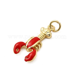 Brass Enamel Pendants&nbsp;KK-A268-28G