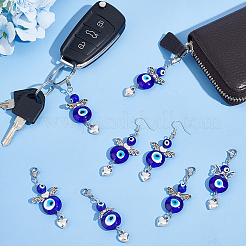 20Pcs Wings & Heart Tibetan Style Alloy Pendant Decorates&nbsp;HJEW-NB0001-84