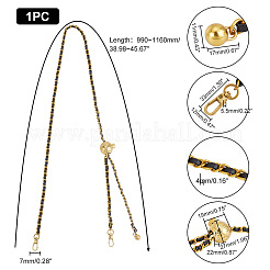 Braided Imitation Leather & Iron Chain Bag Handles&nbsp;AJEW-WH0312-99A
