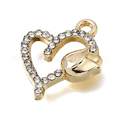 UV Plating Alloy Crystal Rhinestone Pendants&nbsp;RB-CBAD37D-03G