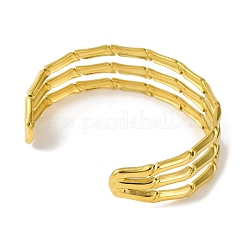 Ion Plating(IP) 304 Stainless Steel Cuff Bangles for Women&nbsp;BJEW-B104-19G