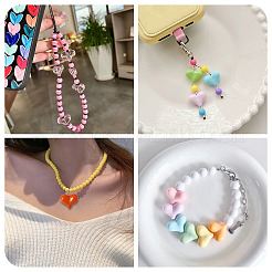 185Pcs 21 Colors Opaque & Transparent & UV Plating Acrylic Beads&nbsp;MACR-TA0002-37