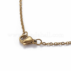 (Jewelry Parties Factory Sale)304 Stainless Steel Pendant Necklaces&nbsp;NJEW-E141-32