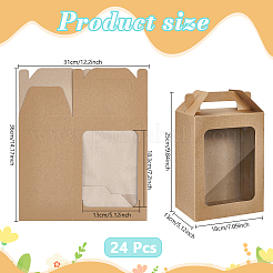 24Pcs Rectangle Paper Storage Gift Boxes&nbsp;CON-WA0001-33C