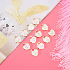 Light Gold Plated Alloy Enamel Pendants&nbsp;ENAM-R055-05A